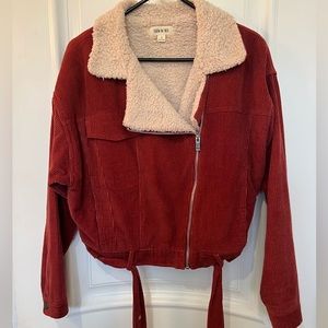 Red Jacket with Sherpa lining size small